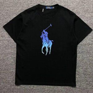 Ralph Lauren Blue Printed Round Neck Short Sleeves